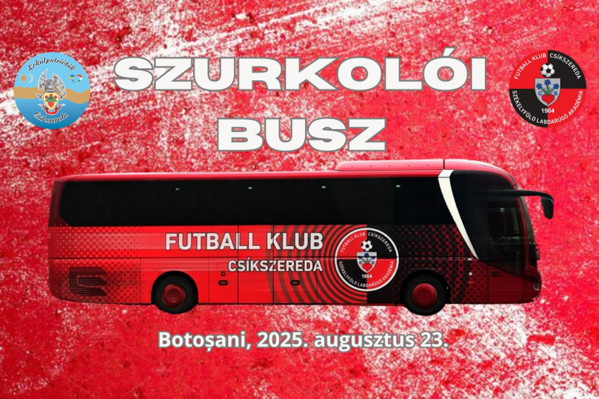 Szurkolói busz Botoșani-ba